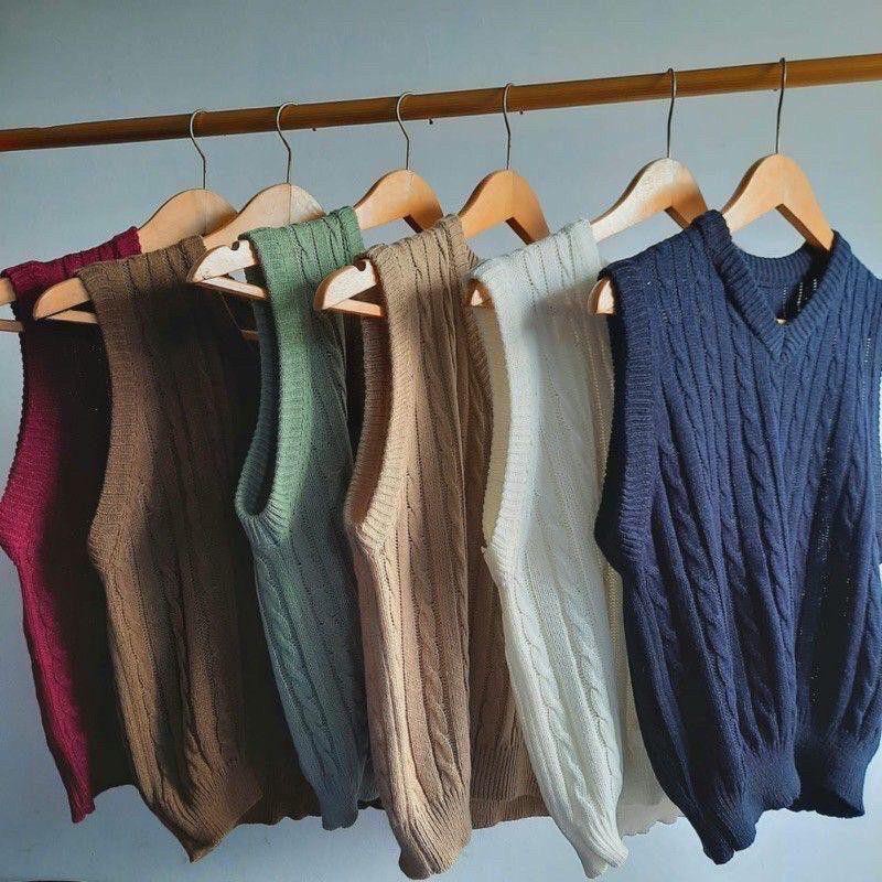 Belleza oultet baju rajut Cardigan rajut atasan wanita vest Cable