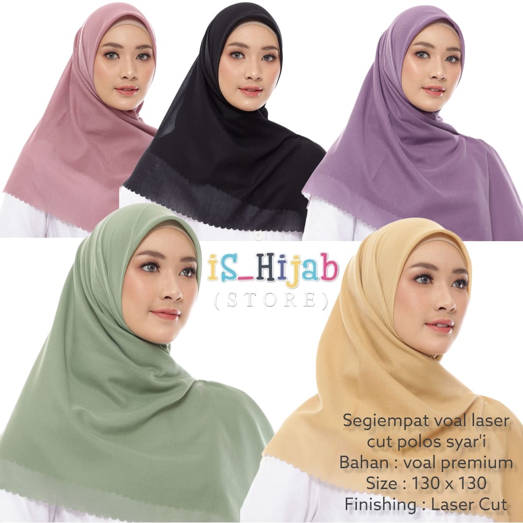 Voal Syari Voal Jumbo Segi Empat Jumbo Segi Empat Voal Laser Cut