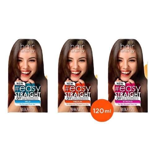 MAKARIZO Easy Straight | Pelurus Rambut EasyStraight | Mild Medium Strong 80ml 120ml