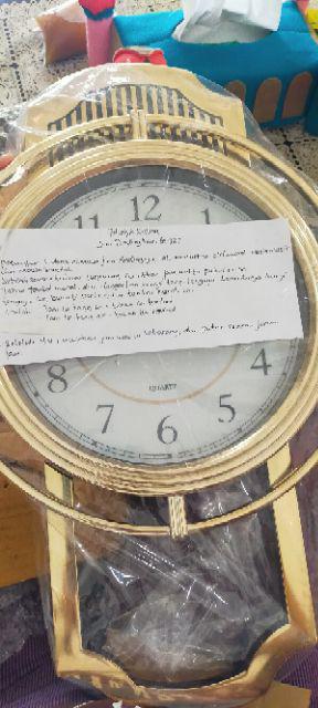 Jam Dinding Mirado Musik Bandul Goyang 937 Diameter 33cm