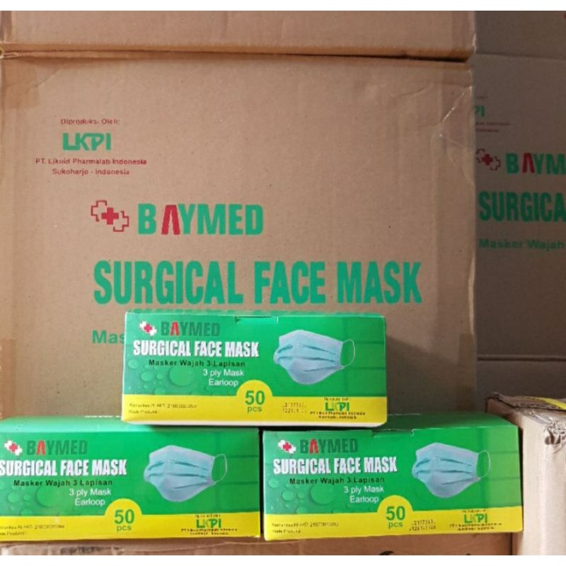 MURAH-Masker Cantol Medis Baymed/ Surgical Mask isi 50pcs