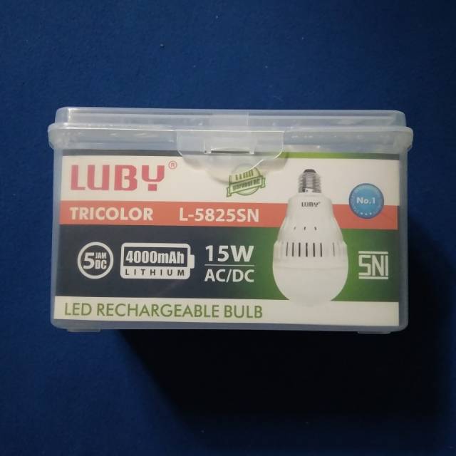 Lampu emergency / bohlam emergency 15 Watt Luby L5825#lampu darurat