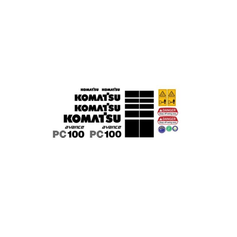 STIKER KOMATSU PC100-6