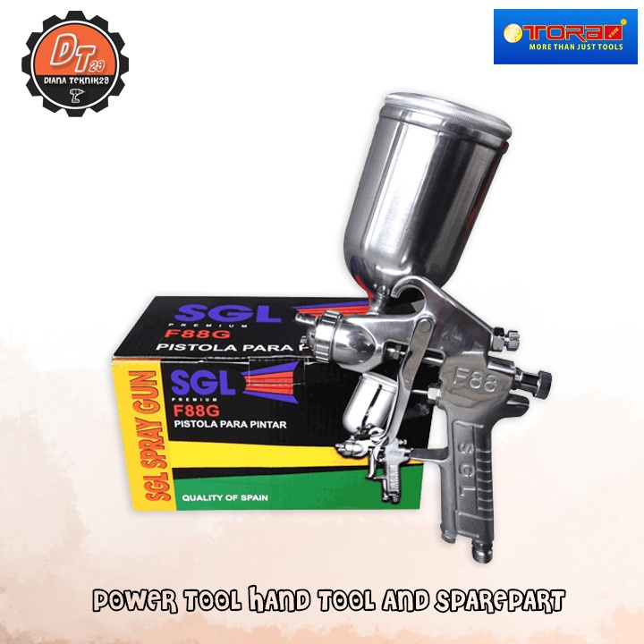 SGL Spray Gun High Fine Polishing F88G - Alat Semprot Cat Tabung Atas