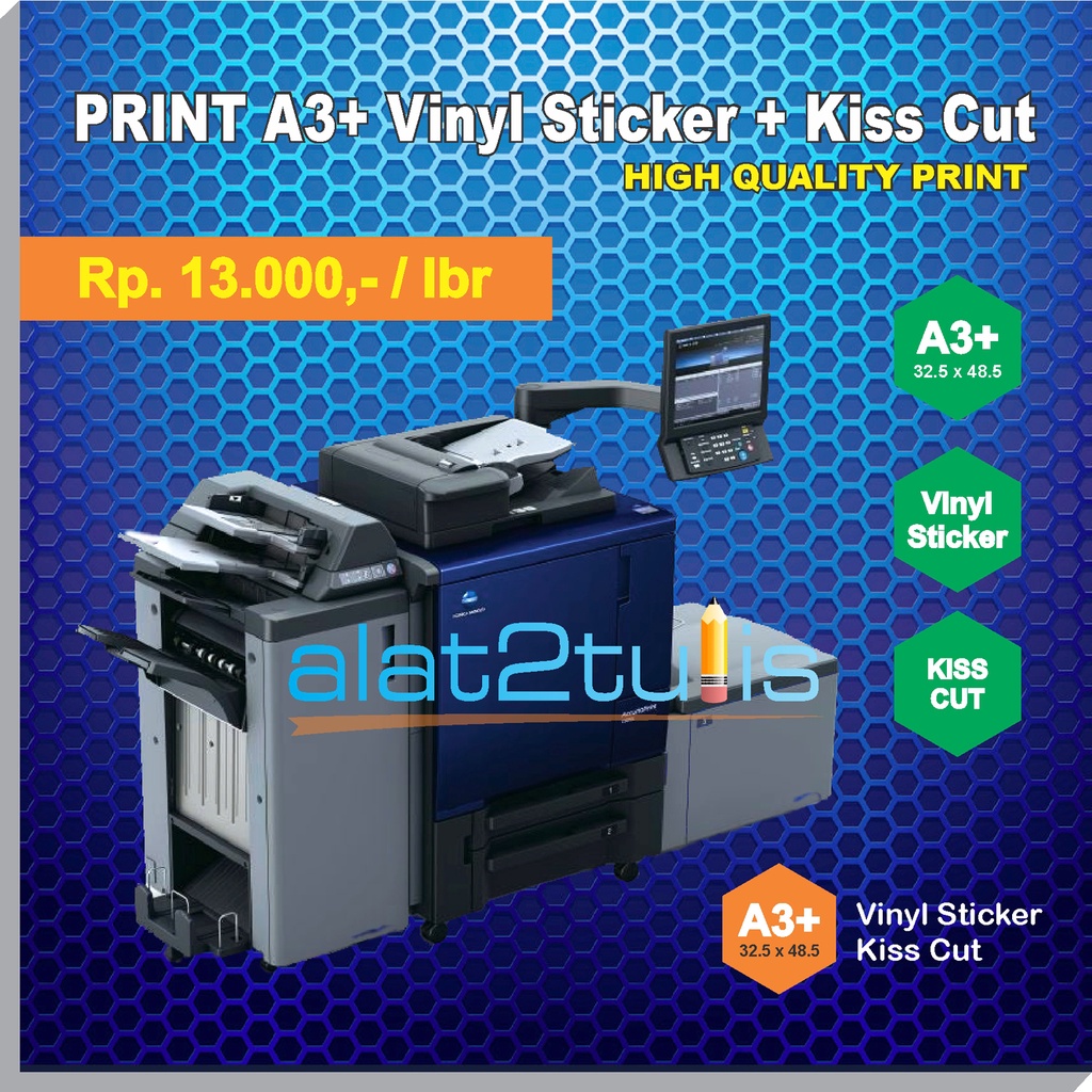 

Print Sticker Vinyl | stiker custom label gambar Kiss Cut | plastik