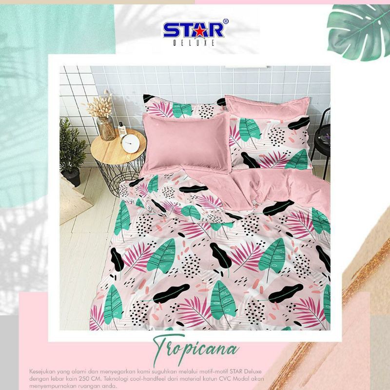 SPREI DAN BEDCOVER HOME INDUSTRI BAHAN ESRA DAN STAR