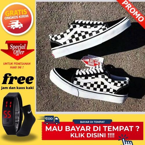 SEPATU VANS  SLIPON CATUR  OLDSKOOL GRADE ORIGINAL 