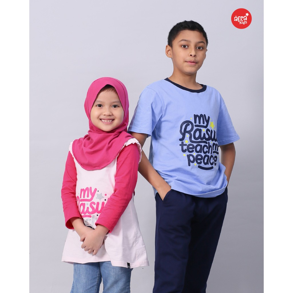 New Couple Afrakids AF302 (boy) &amp; AF303 (Girl-Tunik)  &quot;My Rasul Teach Me Peace&quot;