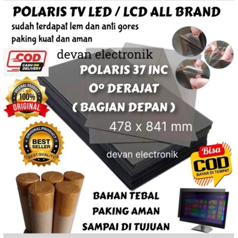 Jual polariz polaris tv led lcd 37 inch polaris 0 derajat plastik polaris TV 37 inch 0 derajat bagia