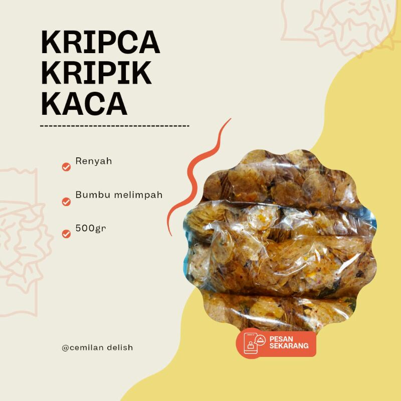 

kripik kaca pedas