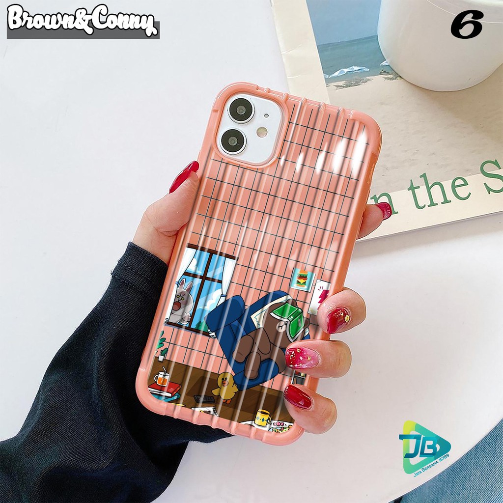 SOFTCASE BROWN&amp;CONNY REALME C1 C2 C3 U1 2 2 PRO 3 PRO 5 5I 5S 6 PRO X XT C11 C12 C15 NARZO JB2997