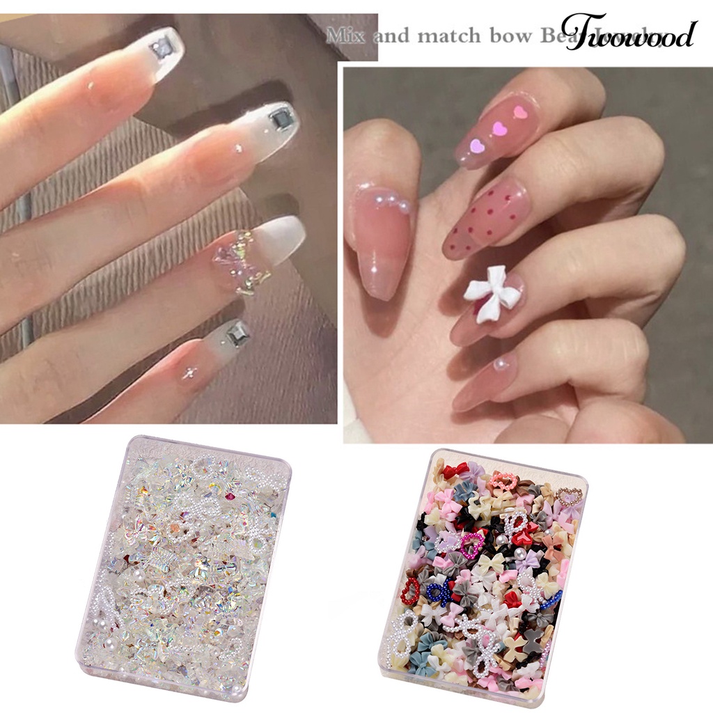 1 Kotak Ornamen Kuku 3D 50g Untuk Dekorasi Manicure Wanita