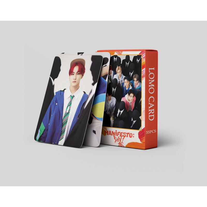 55pcs / set ENHYPEN MANIFESTO: 1 Kartu Foto LOMO Postcard