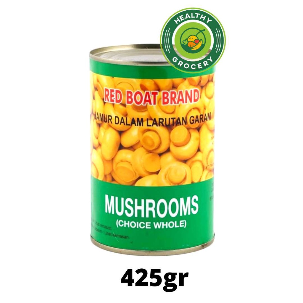 Red Boat Brand Mushroom Choice Whole 425gr / Jamur Dalam Larutan Garam