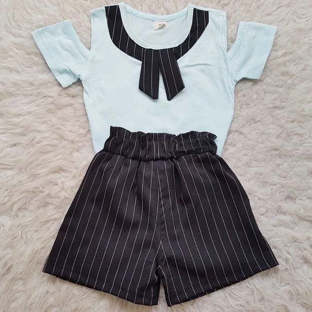 Baju Bayi IMPORT Ribbon Stripe