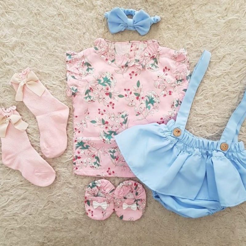 Baju Bayi Newborn Cutie overall bloomer