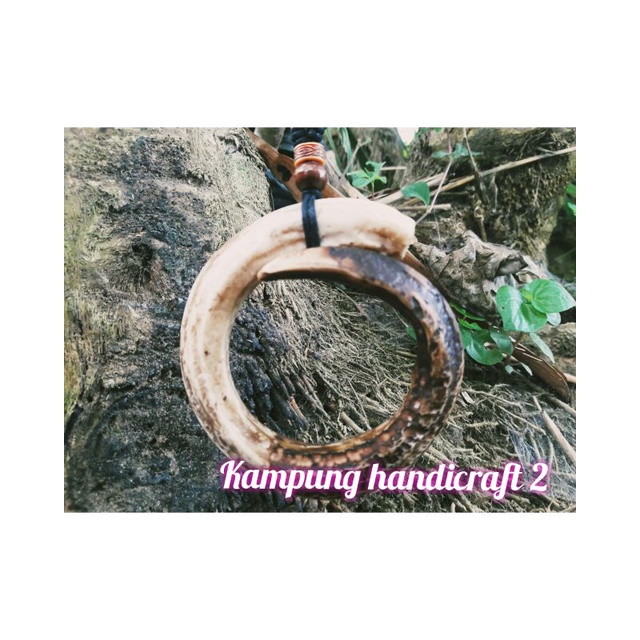 kalung taring babi melingkar