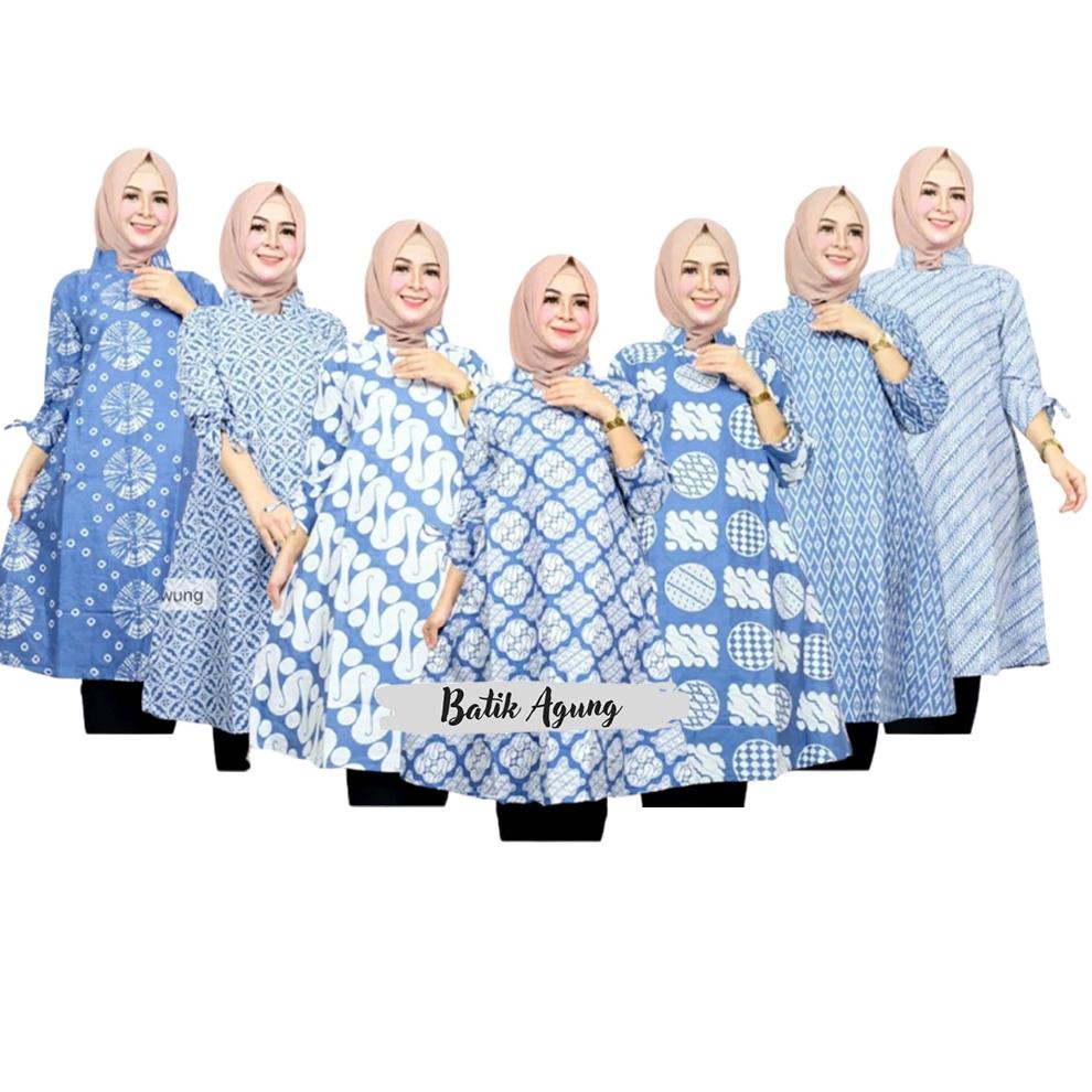 FREE ONGKIR Baju Batik Wanita Tunik Modern Baju Kerja Guru Pns Karyawan Baju Acara Resmi Pesta Kondangan Premium [KODE FL6880]