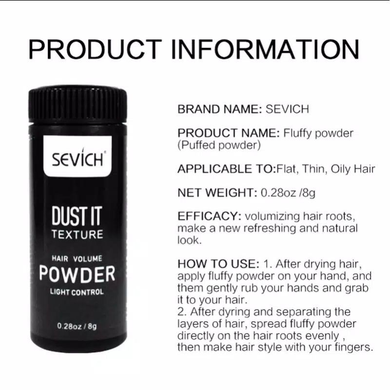 Sevich Hair Powder Fluffy Thin Powder