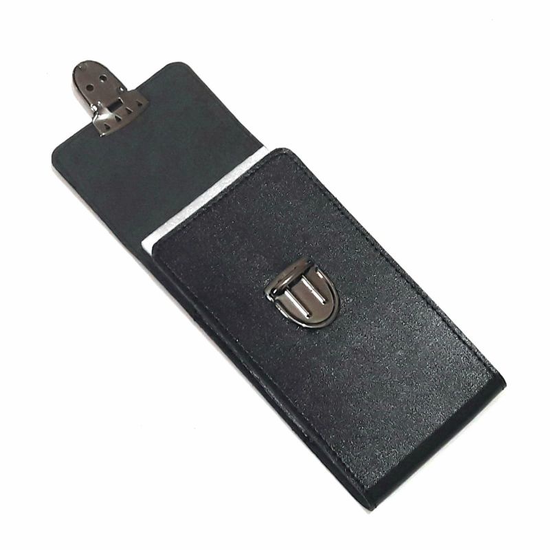 Sarung Hp Pinggang Kulit Sintetis Hitam Coklat
