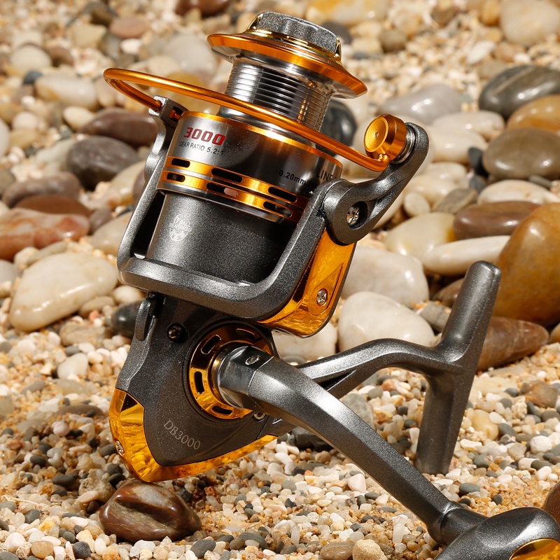 Debao Gulungan Pancing Metal Fishing Spinning Reel 10 Ball Bearing - DB3000