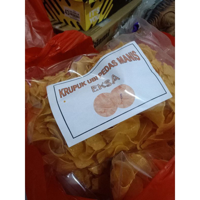 

kerupuk ubi pedas manis/kerupuk eksa