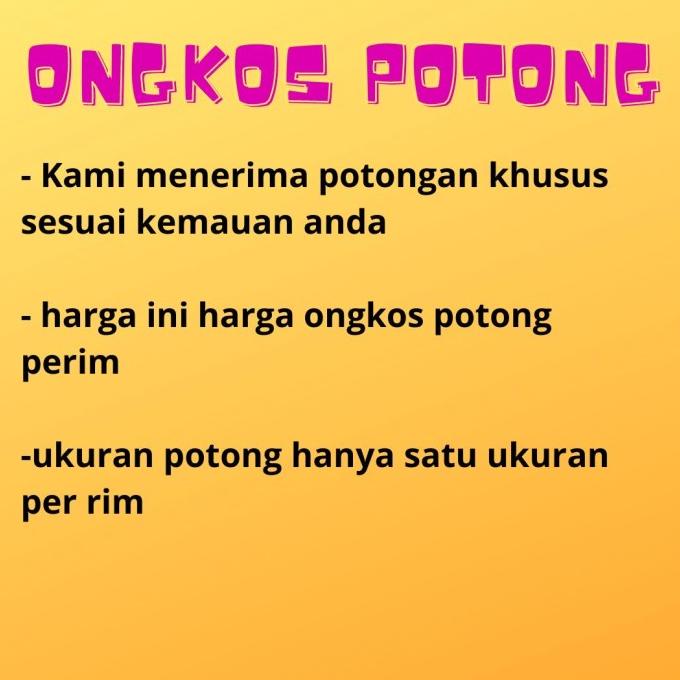 

Sale!!! Ongkos Potong Kertas - Paling Diminati