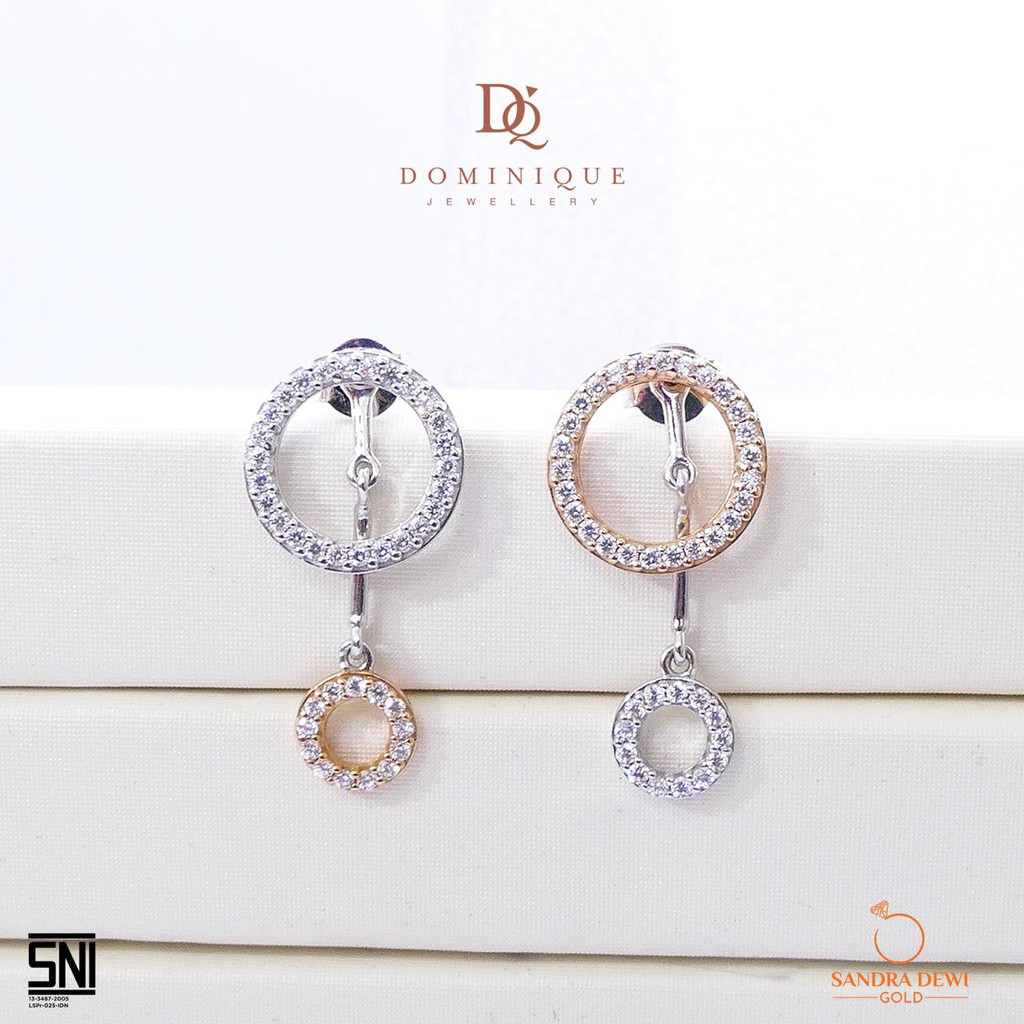 

Dominique Jewellery- Anting Valentine Series Giwang Warmth Sandra Dewi Gold 75,5% SNI