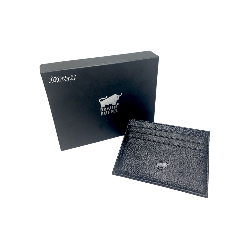 DOMPET KARTU / CARD HOLDER KULIT ASLI PRIA WANITA BRANDED BB 57 HITAM
