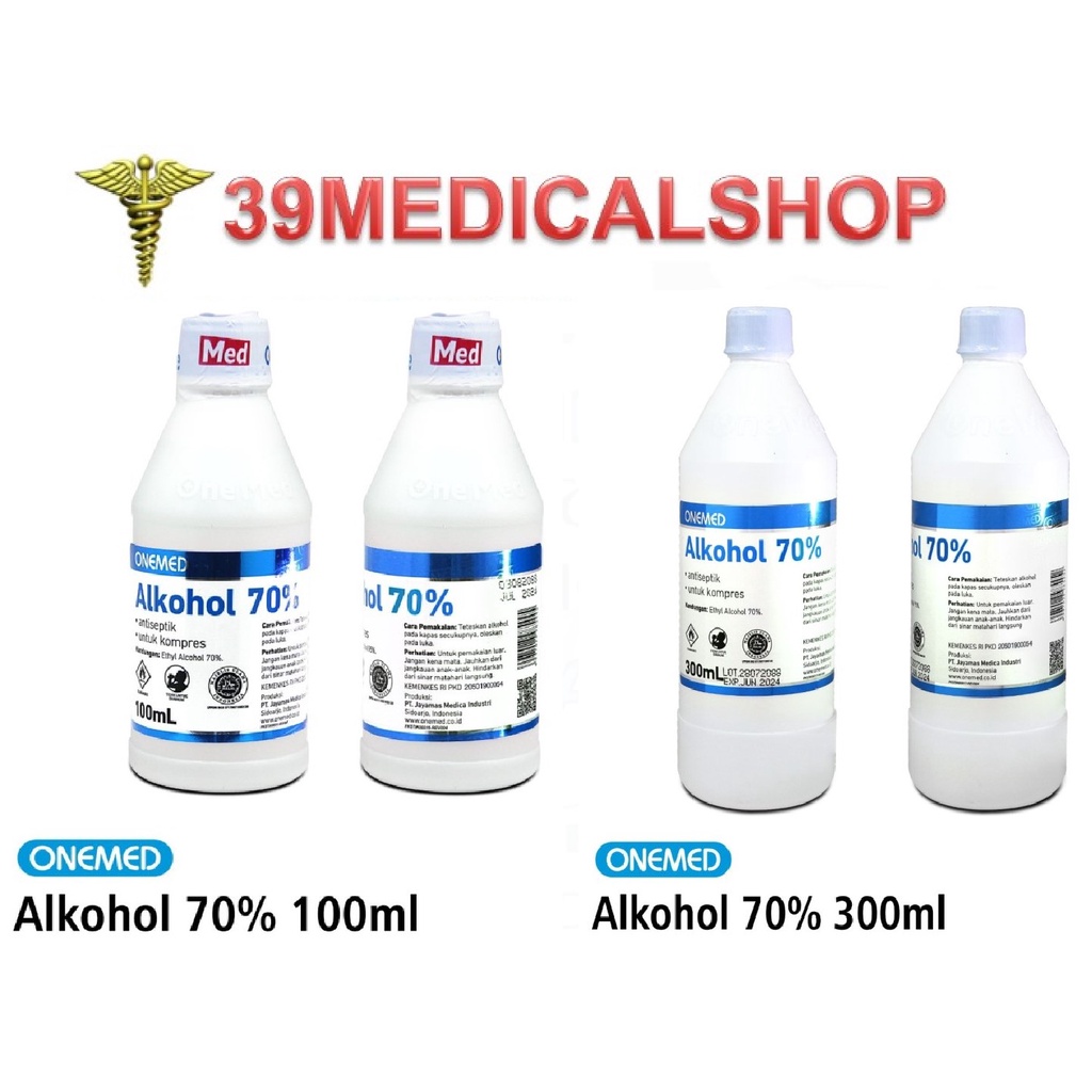 ONEMED ALKOHOL 70% 100ML 300ML PCS