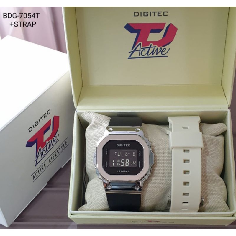 Digitec BDG 7054 original jam tangan wanita Digitec 7054 Double tali strap