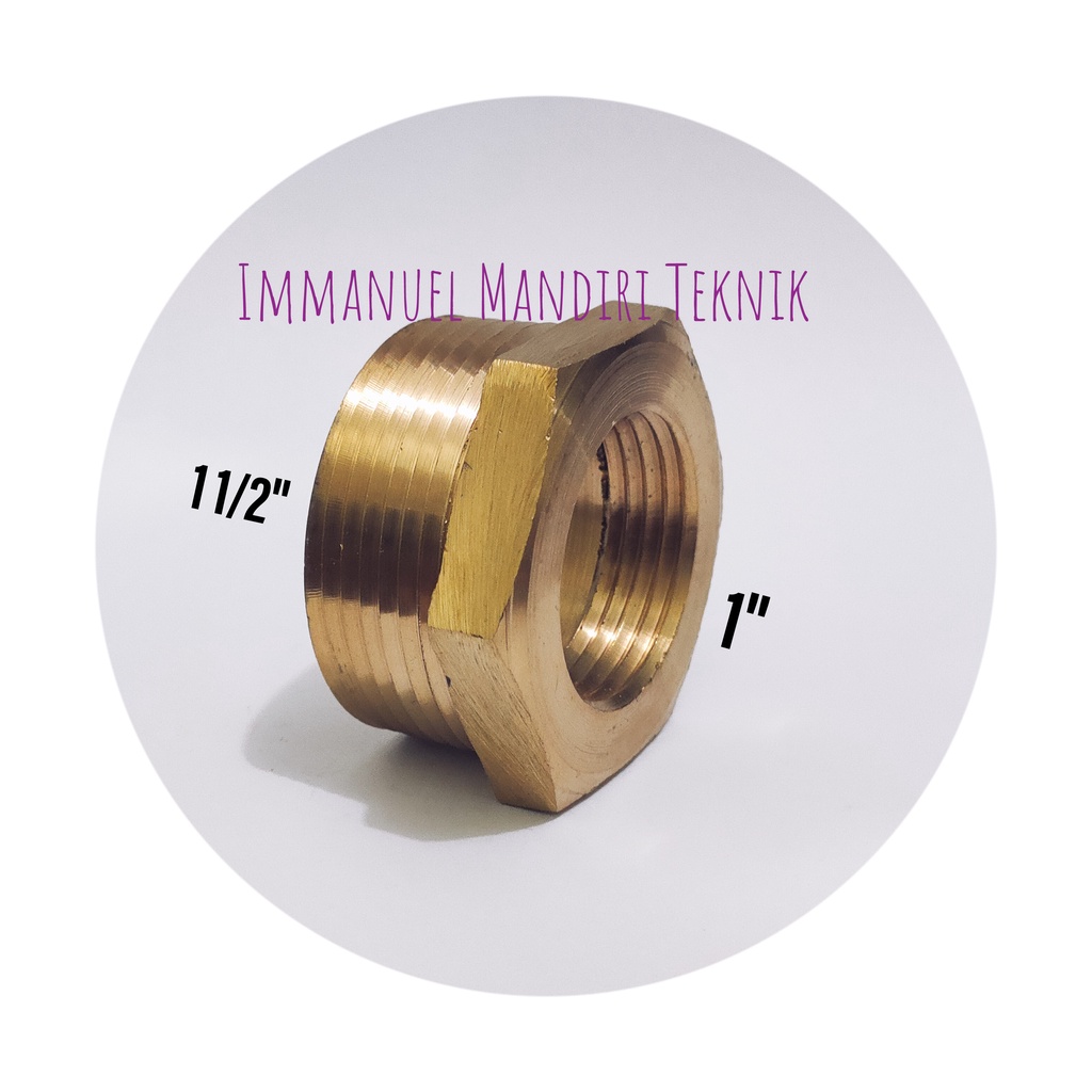 Vlok Ring 1 1/2 x 1 Kuningan / Bushing / Vlock Ring 1 1/2 x 1