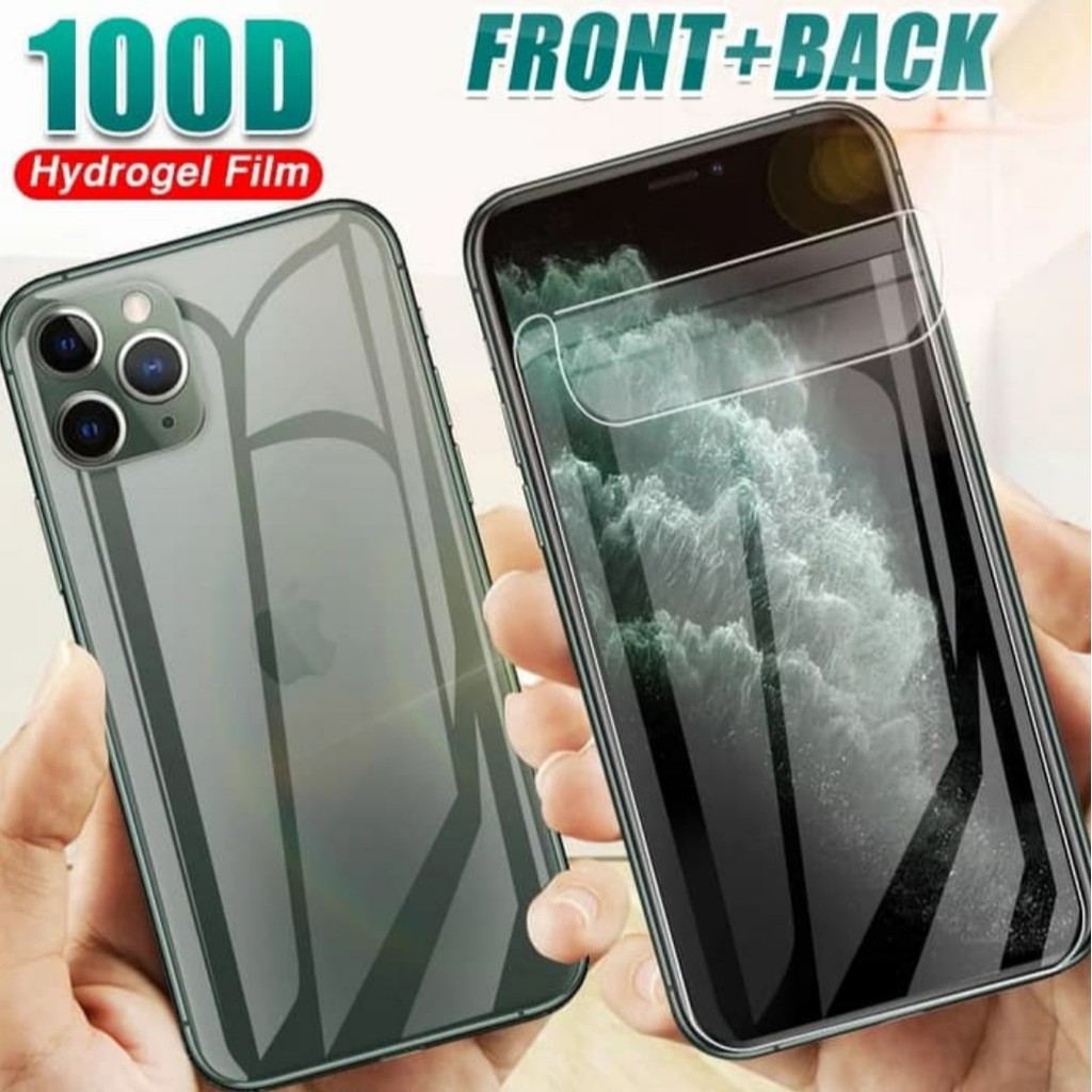 Hydrogel screen guard DEPAN BELAKANG IPHONE X XS XR XS MAX 11 12 13 14 PRO MAX 14 Plus 11 11 pro 12 13 mini anti gore