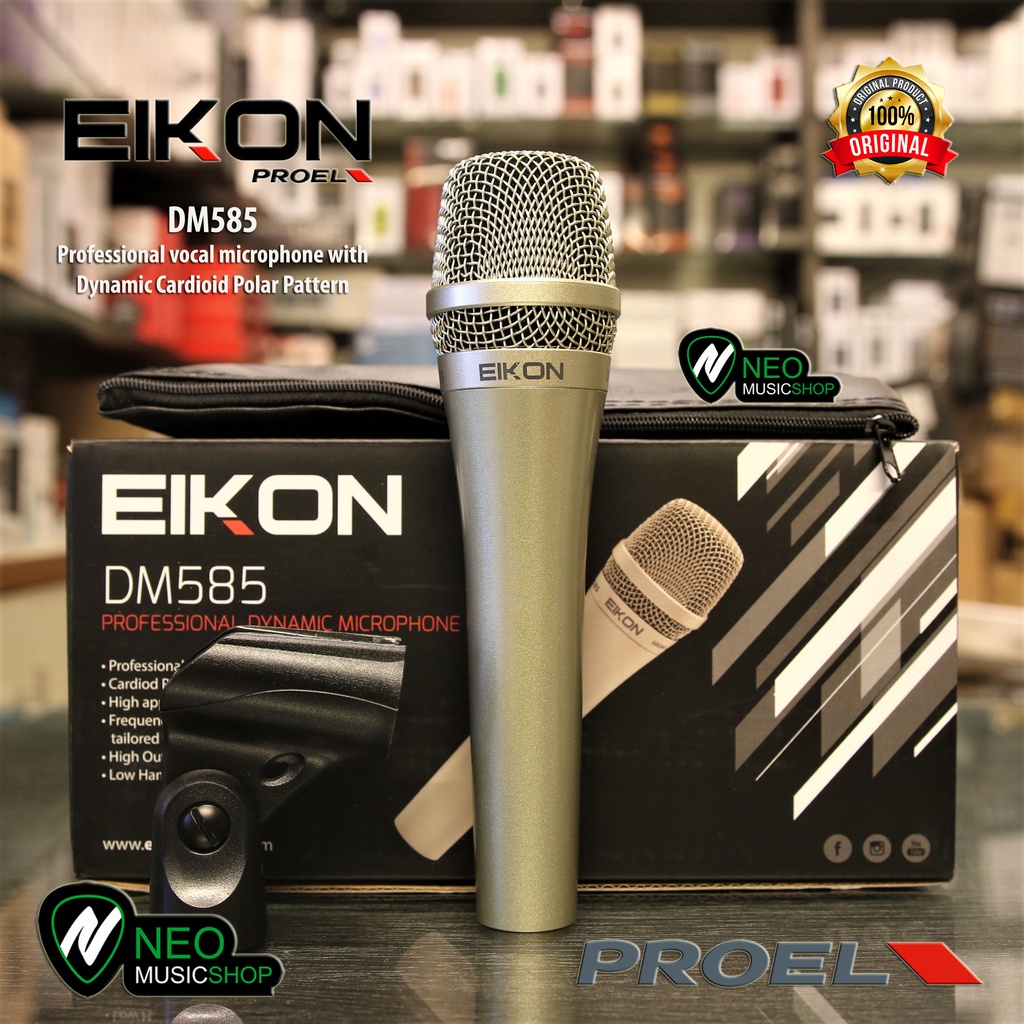 EIKON DM585 Professional vocal microphone with Dynamic Cardioid Polar Pattern