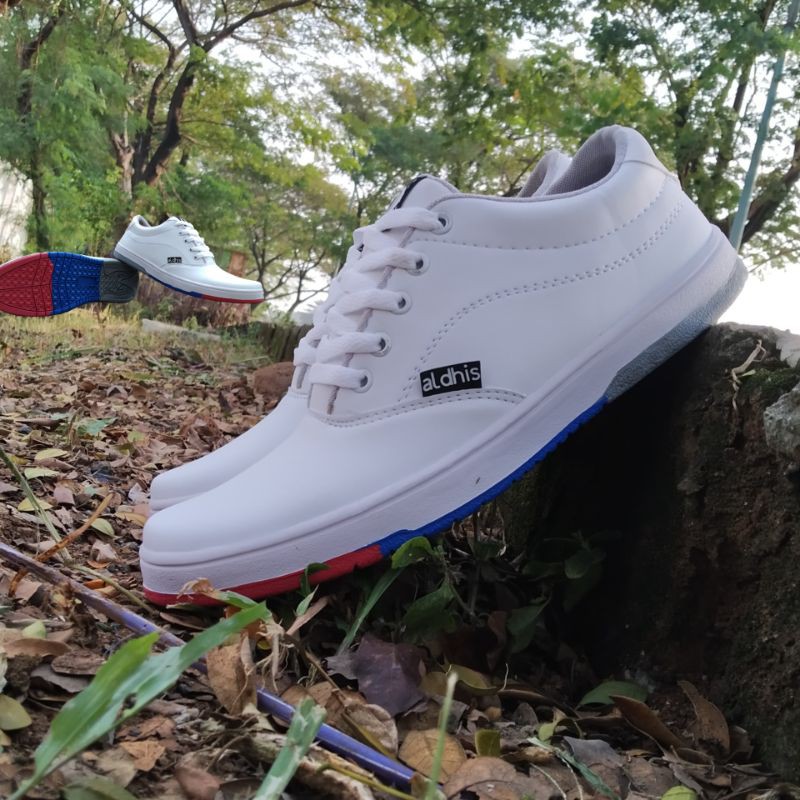 ALDHIS SW-F Sepatu Putih Pria Wanita Sneakers Original Asli Lokal Sepatu Cowok Terbaru Snekers Keren Buat Gaya dan Nongkrong