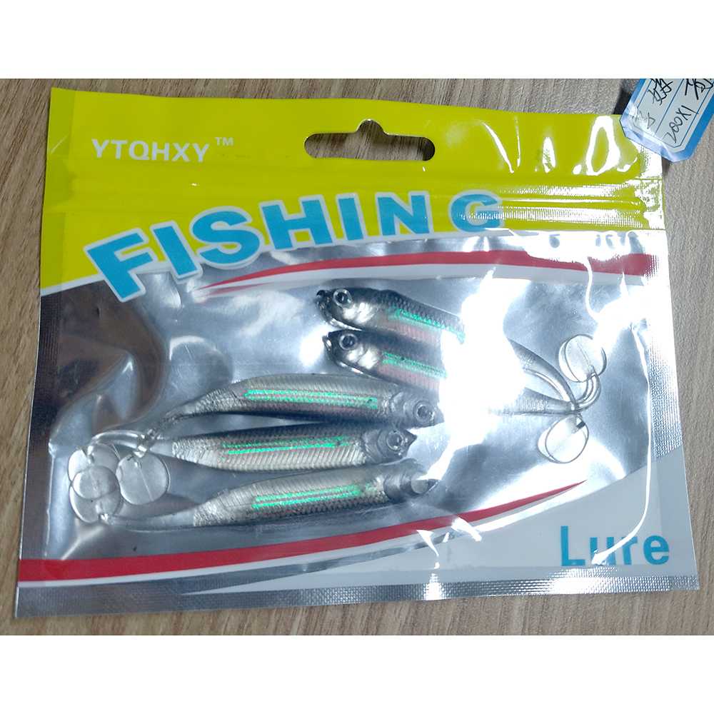 GIJ - Atriptime Umpan Pancing Ikan Rainbow Soft Lure Bait 7CM 5PCS