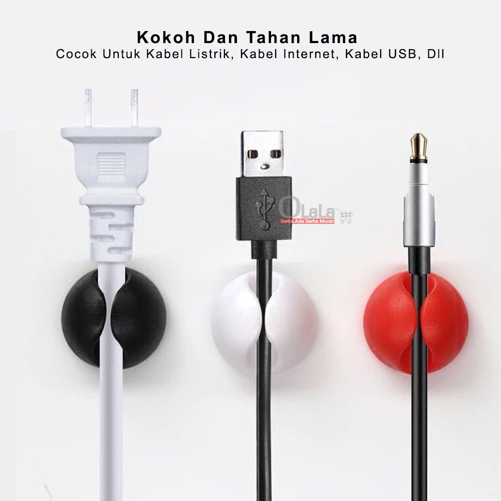 MINI CABLE HOLDER / KLIP PENJEPIT KABEL 6 PCS OLL-1238