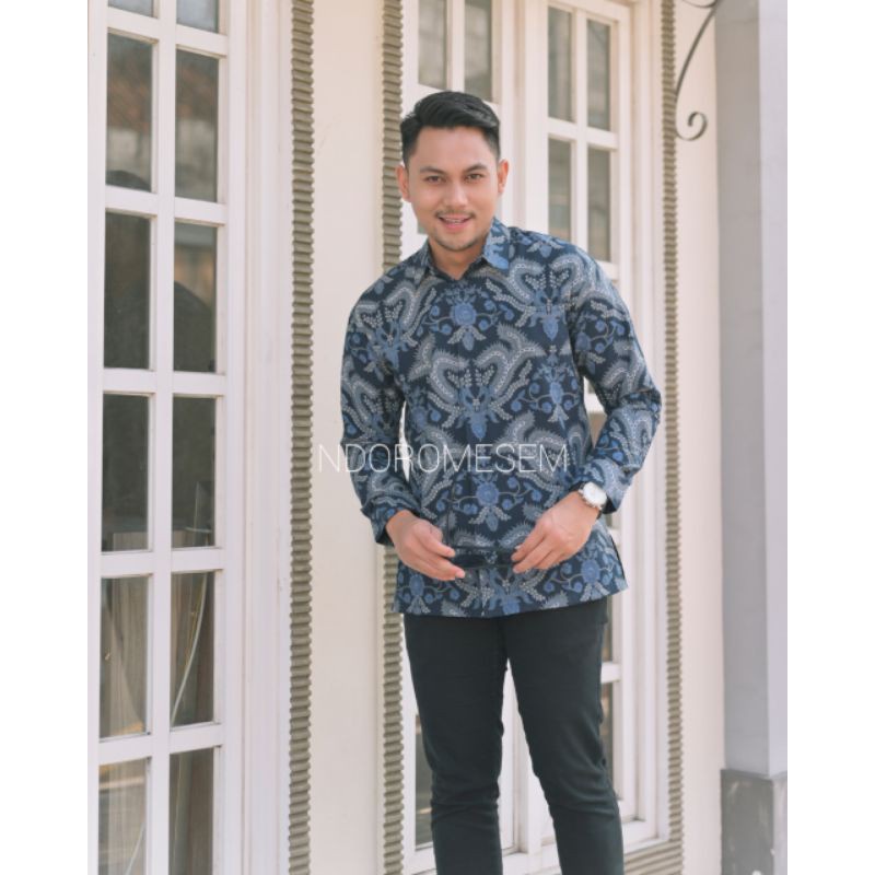 Batik Premium lengan panjang Batik Panjang Eksklusif bahan katun halus baturaden furing terbaru