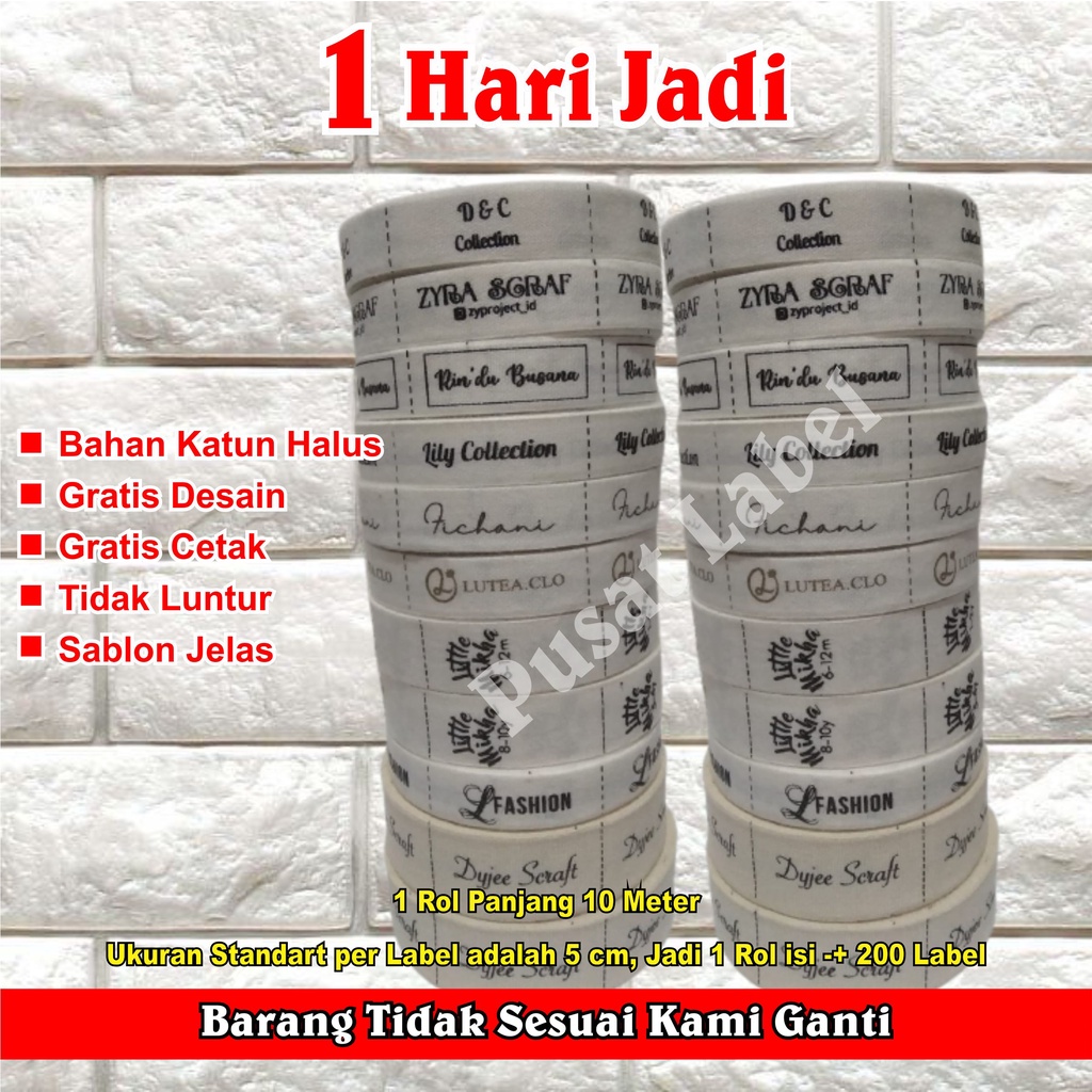 

LABEL HIJAB / LABEL BAJU BAHAN KATUN HALUS