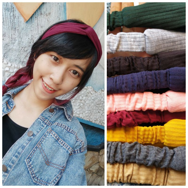 Bandana simpul korea bandana wanita real pic Shopee Bandana simpul korea bandana wanita real pic Shopee