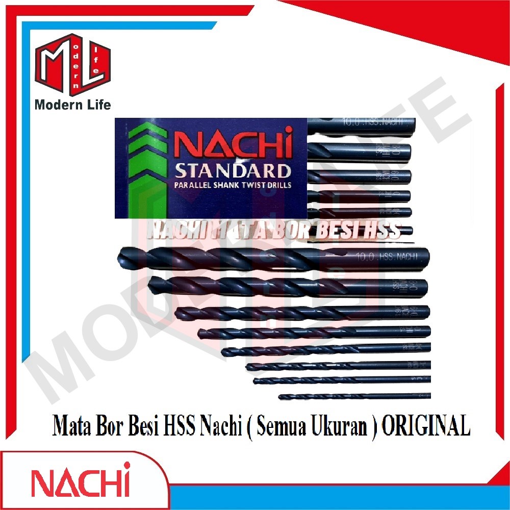 NACHI Mata Bor Besi HSS ORIGINAL ( Semua Ukuran ) 1mm - 9.5mm