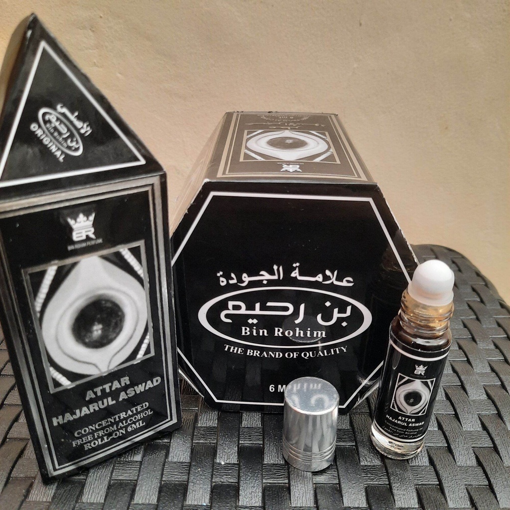 Parfume ATTAR HAJARUL ASWAD Minyak Wangi Roll Kemasan 6ml