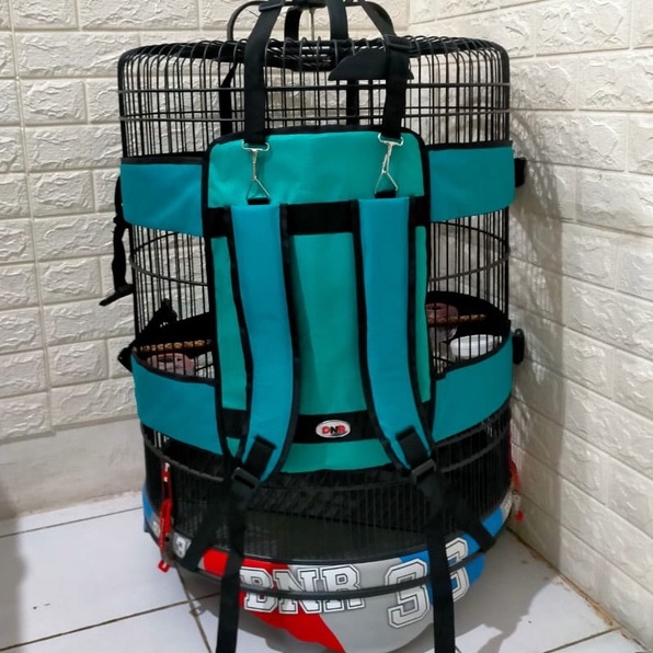 tas ransel murai batu untuk membawa sangkar murai batu multi sangkar bulat dan kotak