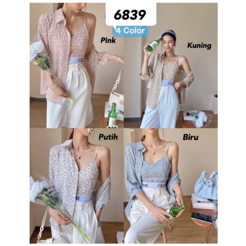 kemeja katun import + iner 6839