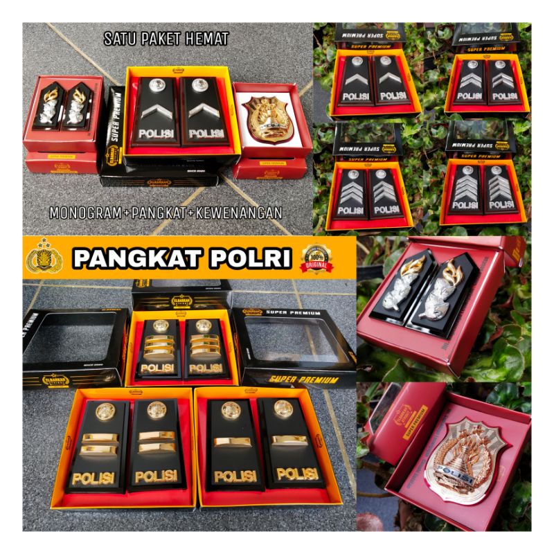 PANGKAT POLRI BINTARA/PERWIRA [BRIPDA,BRIPTU,BRIGPOL,BRIPKA,AIPDA,AIPTU,IPDA,UPTU,AKP] FUL AKRILIK DOVE LIS COKLAT #1
