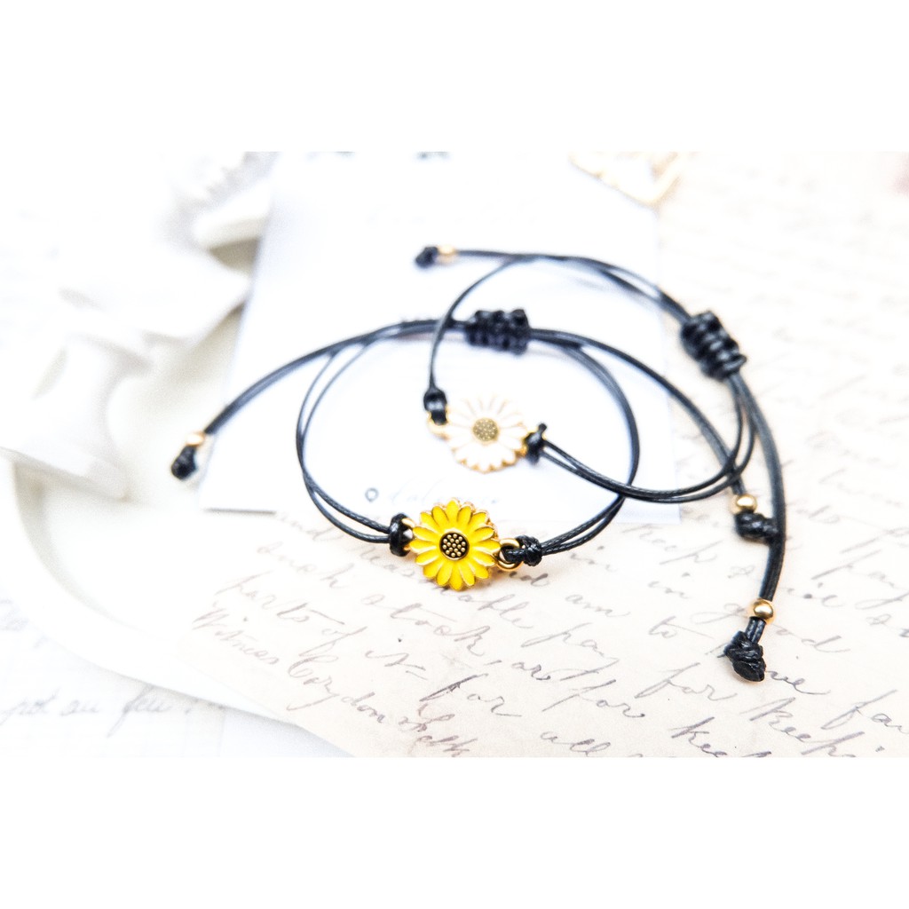 Bracelet Sunflower /Gelang Tali Korea Bunga Matahari-2