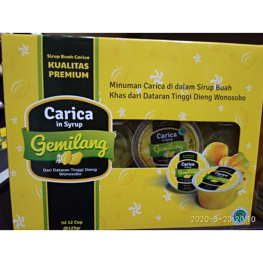 12 CUP CARICA GEMILANG