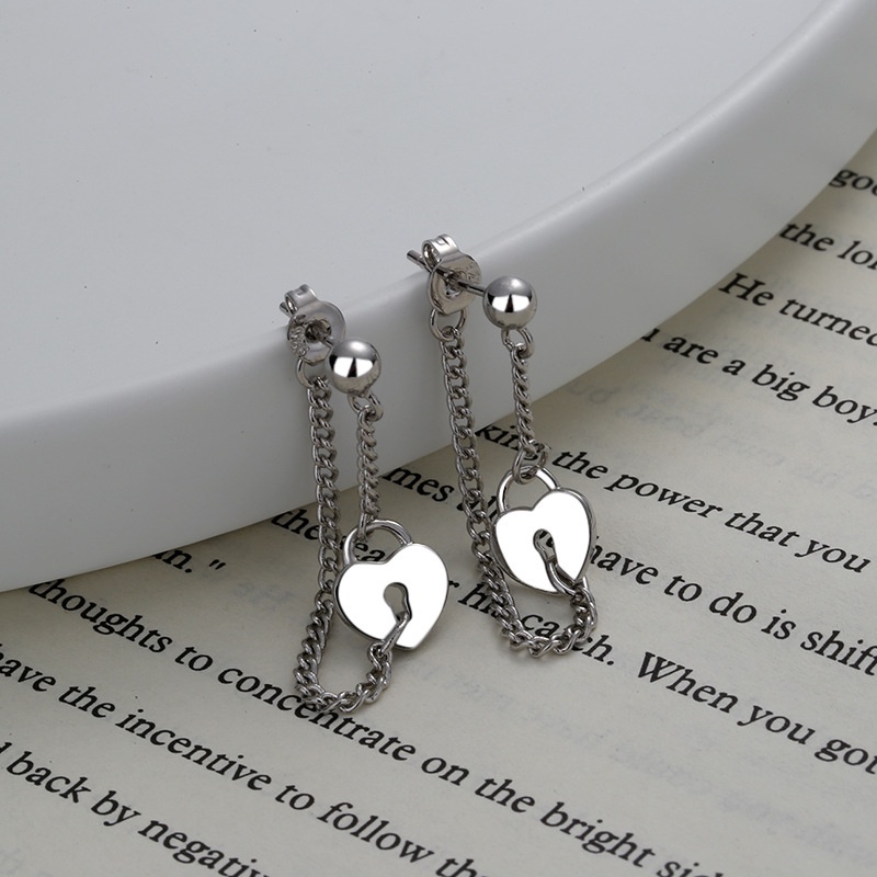 Love Lock Earrings Accessories Retro Trendy Fashion Personality