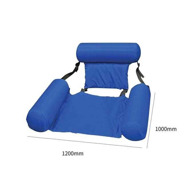 Pelampung Renang Model Kursi Hammock Water Bed - SP-005-2 - Blue