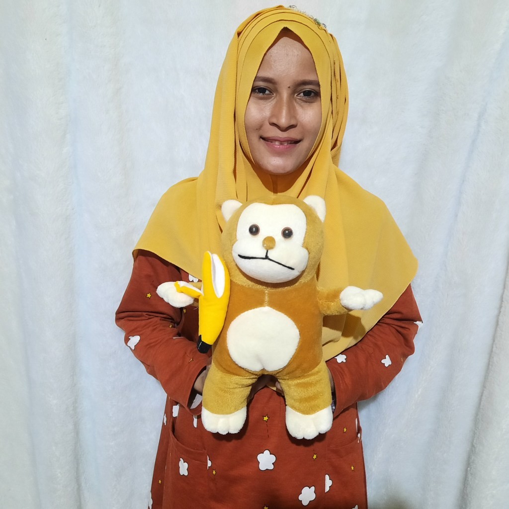 boneka monyet Jos S pisang george pisang